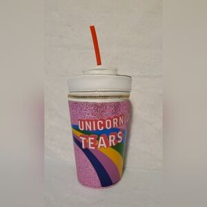 Unicorn tear drink cup purse crossbody